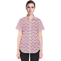 Abstract Chevron Women s Short Sleeve Shirt