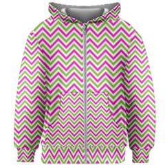 Abstract Chevron Kids  Zipper Hoodie Without Drawstring