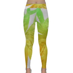 Abstract Background Tremble Render Classic Yoga Leggings by Mariart