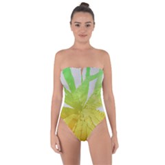 Abstract Background Tremble Render Tie Back One Piece Swimsuit by Mariart