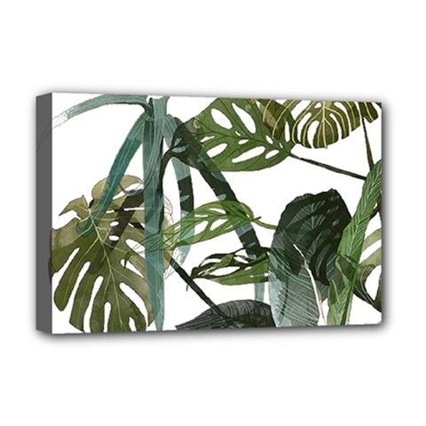 Botanical Illustration Palm Leaf Deluxe Canvas 18  X 12  (stretched) by Mariart