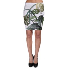 Botanical Illustration Palm Leaf Bodycon Skirt by Mariart