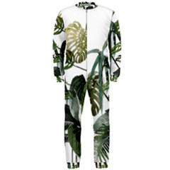 Botanical Illustration Palm Leaf Onepiece Jumpsuit (men)  by Mariart