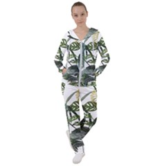 Botanical Illustration Palm Leaf Women s Tracksuit by Mariart