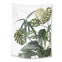 Botanical Illustration Palm Leaf Medium Tapestry by Mariart