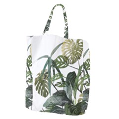 Botanical Illustration Palm Leaf Giant Grocery Tote