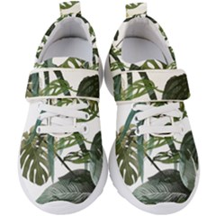 Botanical Illustration Palm Leaf Kids  Velcro Strap Shoes by Mariart