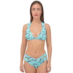 Bird Flemish Picture Double Strap Halter Bikini Set by Mariart