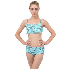 Bird Flemish Picture Layered Top Bikini Set by Mariart