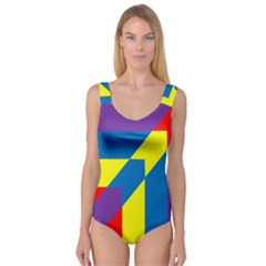 Colorful Red Yellow Blue Purple Princess Tank Leotard  by Mariart