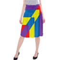 Colorful Red Yellow Blue Purple Midi Beach Skirt View1