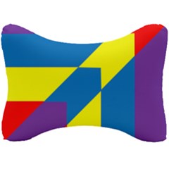 Colorful Red Yellow Blue Purple Seat Head Rest Cushion