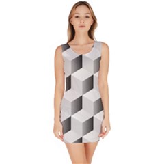 Cube Isometric Bodycon Dress by Mariart