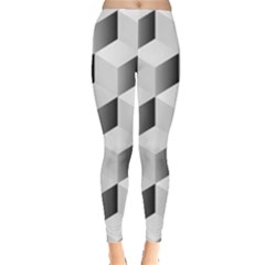 Cube Isometric Leggings  by Mariart