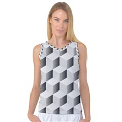 Cube Isometric Women s Basketball Tank Top by Mariart