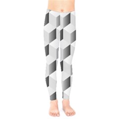 Cube Isometric Kids  Legging by Mariart