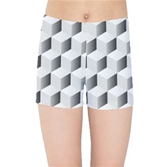 Cube Isometric Kids  Sports Shorts by Mariart