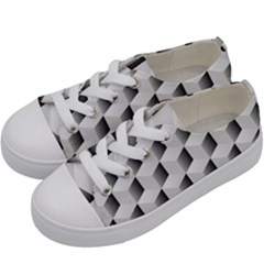 Cube Isometric Kids  Low Top Canvas Sneakers by Mariart