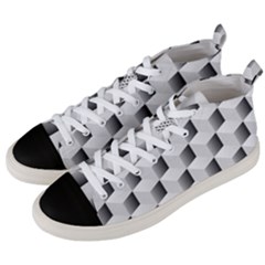 Cube Isometric Men s Mid-top Canvas Sneakers by Mariart