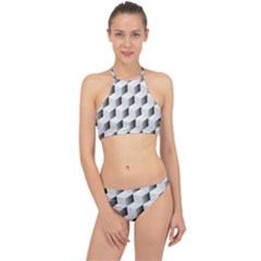 Cube Isometric Racer Front Bikini Set