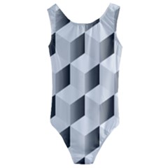 Cube Isometric Kids  Cut-out Back One Piece Swimsuit by Mariart