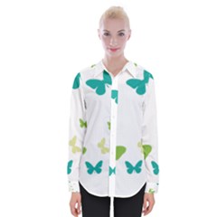 Butterfly Womens Long Sleeve Shirt