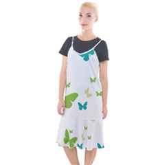 Butterfly Camis Fishtail Dress