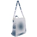 Business Blue Triangular Pattern Crossbody Backpack View2