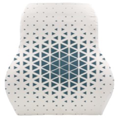 Business Blue Triangular Pattern Car Seat Back Cushion 