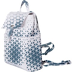 Business Blue Triangular Pattern Buckle Everyday Backpack by Mariart