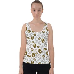 Coffee Beans Vector Velvet Tank Top by Mariart