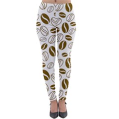 Coffee Beans Vector Lightweight Velour Leggings