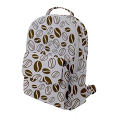 Coffee Beans Vector Flap Pocket Backpack (large)