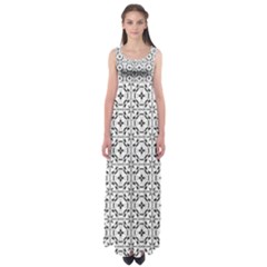 Decorative Ornamental Empire Waist Maxi Dress