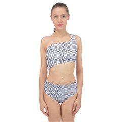 Decorative Ornamental Spliced Up Two Piece Swimsuit