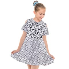 Decorative Ornamental Kids  Short Sleeve Shirt Dress