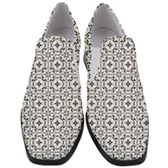 Decorative Ornamental Slip On Heel Loafers