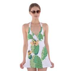 Cactaceae Thorns Spines Prickles Halter Dress Swimsuit  by Mariart