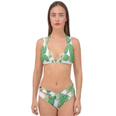 Cactaceae Thorns Spines Prickles Double Strap Halter Bikini Set by Mariart