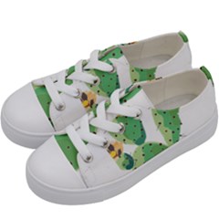 Cactaceae Thorns Spines Prickles Kids  Low Top Canvas Sneakers by Mariart