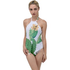 Cactaceae Thorns Spines Prickles Go With The Flow One Piece Swimsuit