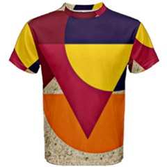 Circle Half Circle Colorful Men s Cotton Tee by Mariart