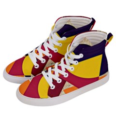 Circle Half Circle Colorful Men s Hi-top Skate Sneakers by Mariart