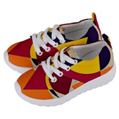 Circle Half Circle Colorful Kids  Lightweight Sports Shoes by Mariart