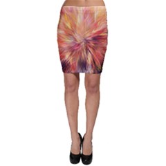 Color Background Structure Lines Bodycon Skirt by Mariart