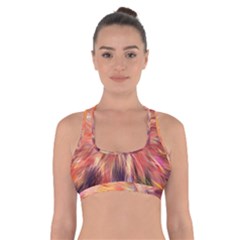 Color Background Structure Lines Cross Back Sports Bra by Mariart