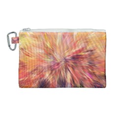 Color Background Structure Lines Canvas Cosmetic Bag (large)