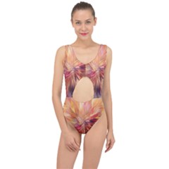 Color Background Structure Lines Center Cut Out Swimsuit by Mariart