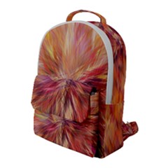 Color Background Structure Lines Flap Pocket Backpack (large)