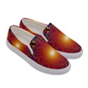 Color Background Structure Lines Polka Dots Women s Canvas Slip Ons View3